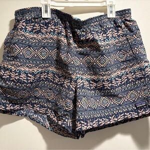 Patagonia Women's Patterned Nylon Shorts - like new